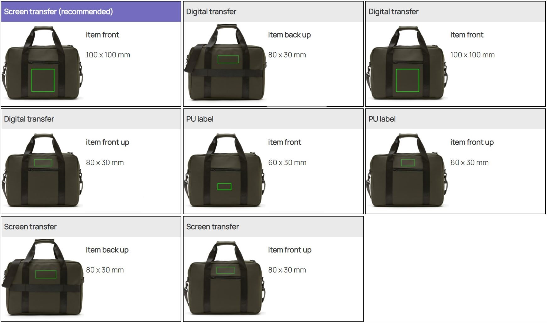 Druckflaechen Laptoptasche Rain