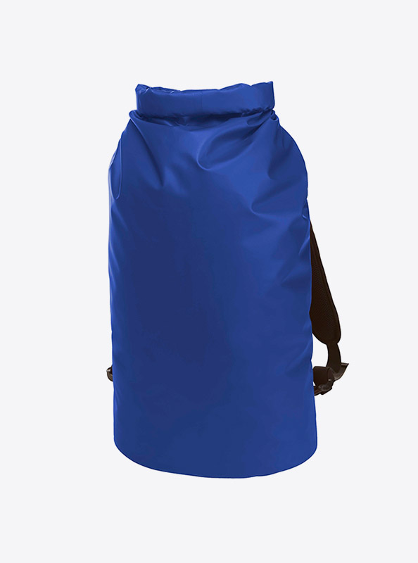 Dry Bag Rucksack Blachenmaterial Mit Logo Bedruckt Fair Produziert Blau