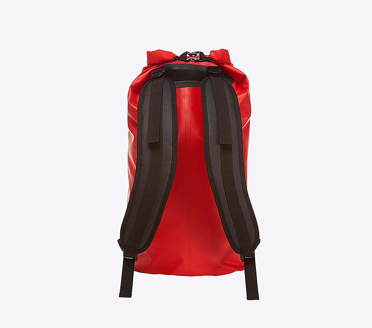 Dry Bag Rucksack Blachenmaterial Mit Logo Bedruckt Fair Produziert Hinten Rot