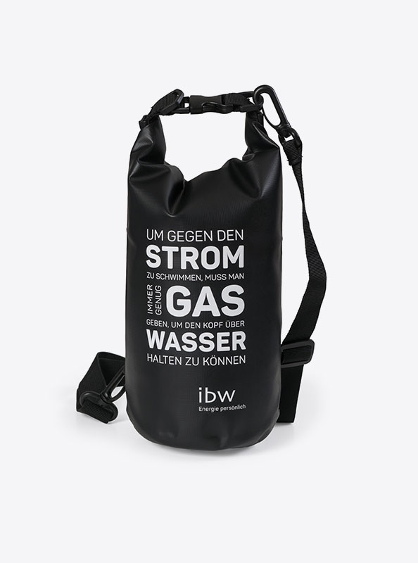 Drybag Mini Ibw Mit Logo Bedrucken Groesse 2l Werbebotschaft