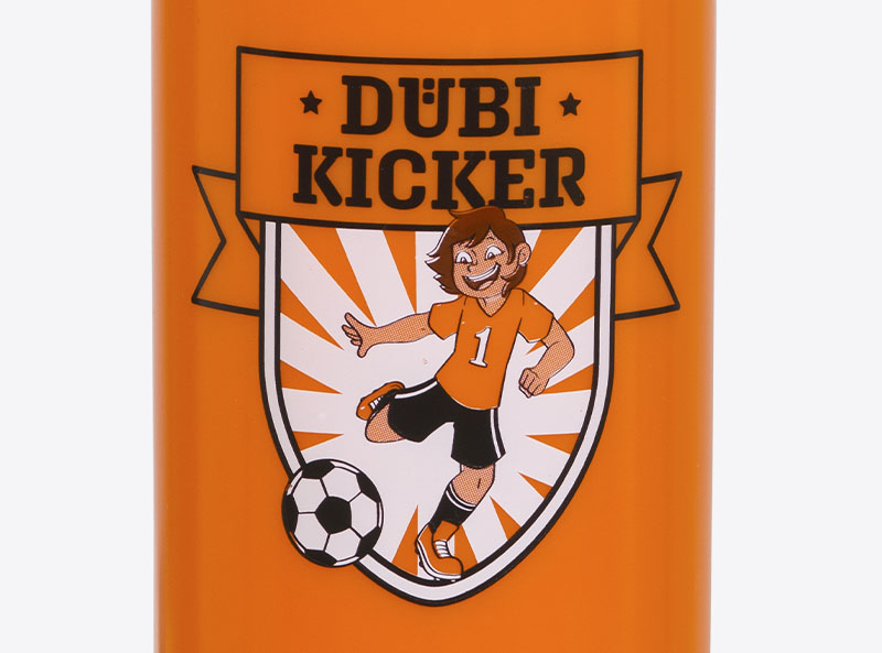 Duebikicker Trinkflasche Mit Logo Bedruckt Close Up