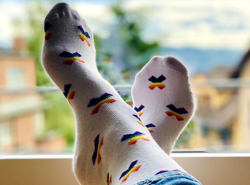 Equality Socks Socken Mit Einwebung Produzieren Operation Libero