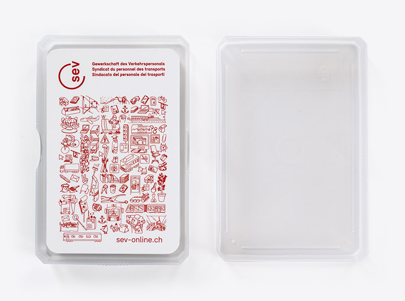 Extras Sev Jasskarten Jasskarten Kunststoffbox Offen