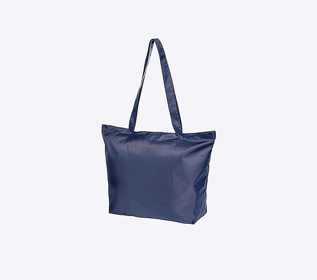 Faltbare Tasche Easy Mit Logo Bedrucken Reissverschluss Zusatztasche Reisetasche Polyester Marine