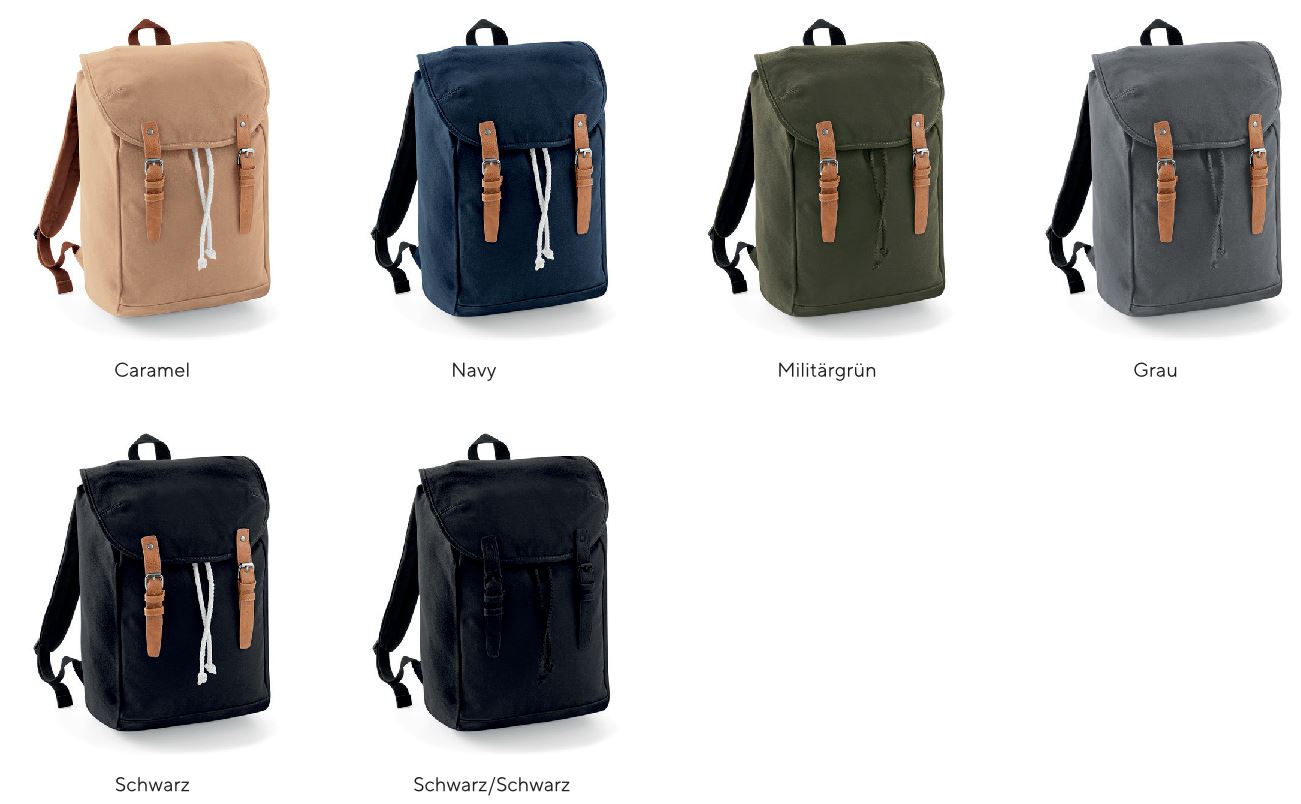 Farbauswahl Vintage Rucksack Easy