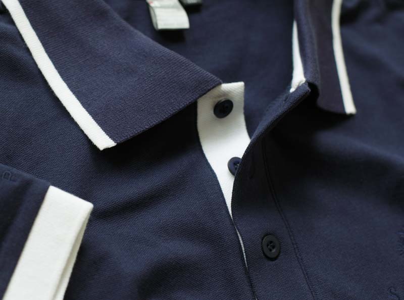 Farbiger Kragen Polo Shirt