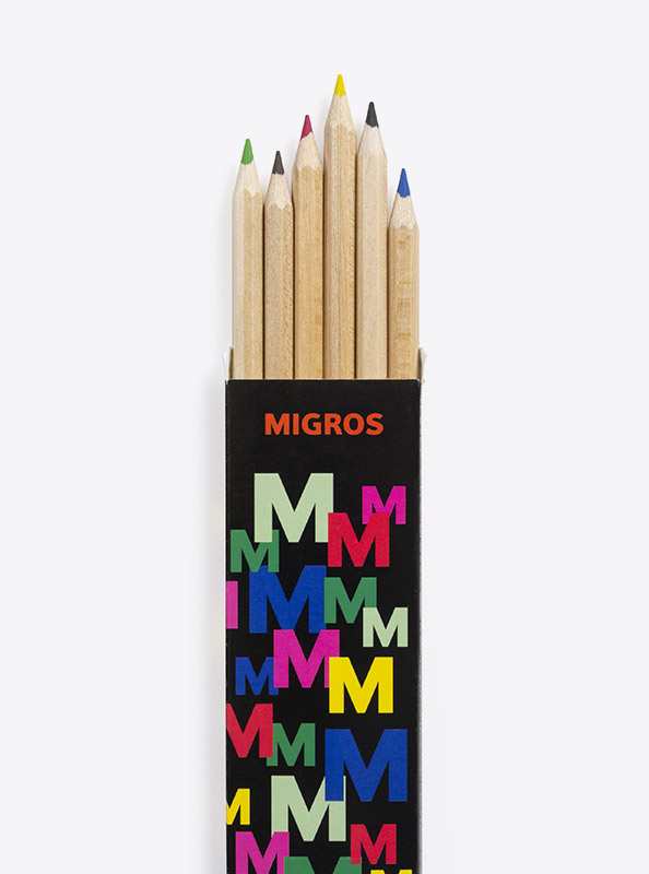 Farbstift Set Migros Verpackung Mit Logo Bedrucken Holz Fsc