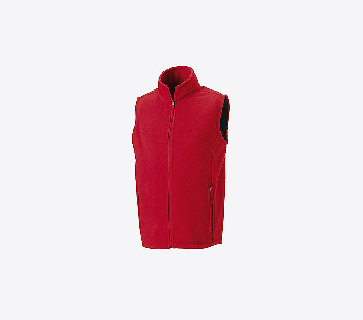 Fleece Gilet Herren Mit Logo Besticken Russell 870m Farbe Red