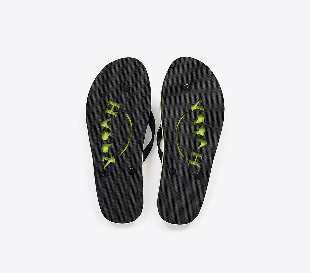 Flip Flop Light Mit Logo Werbung Bedrucken Vollflaechiger Druck Rainbow Sohle Unten