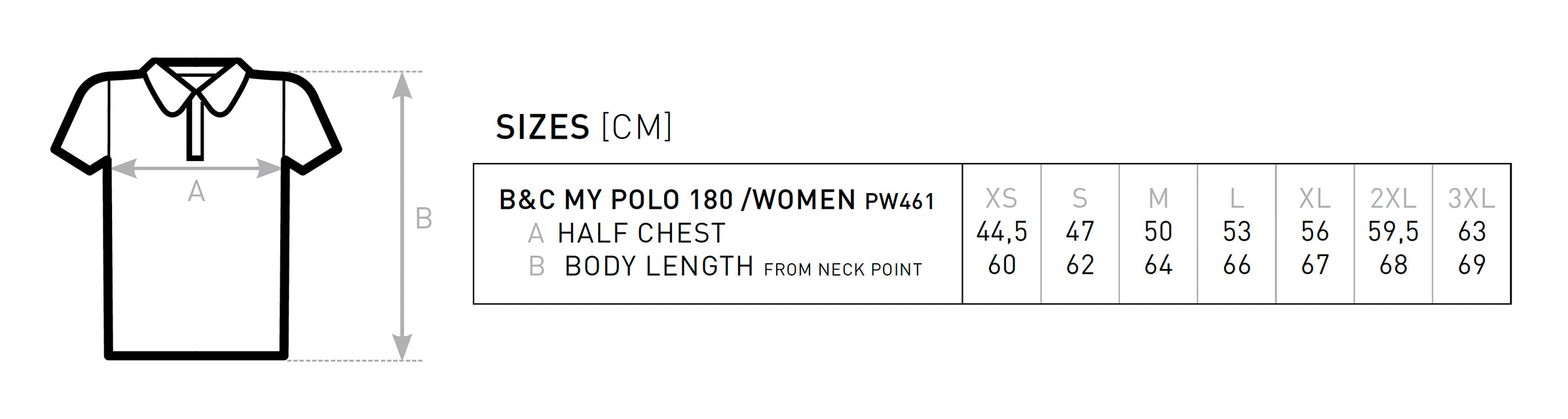 groessentabelle bc my polo 180 women
