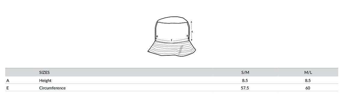 groessentabelle bucket hat stanley stella