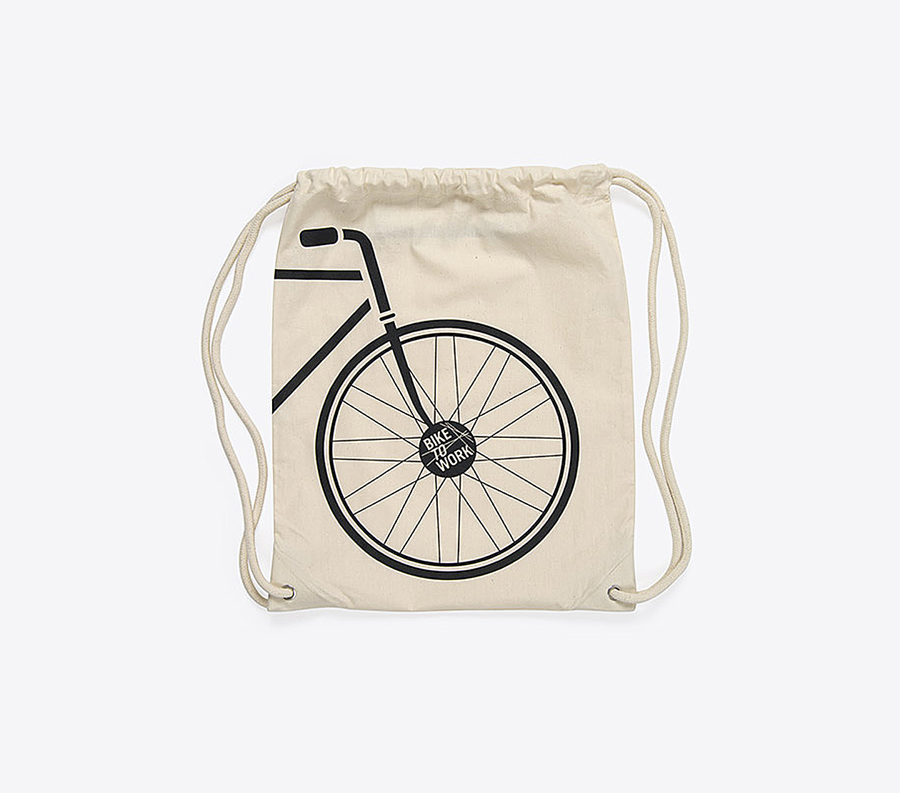 Gym Bag Baumwolle Bedruckt Bike To Work