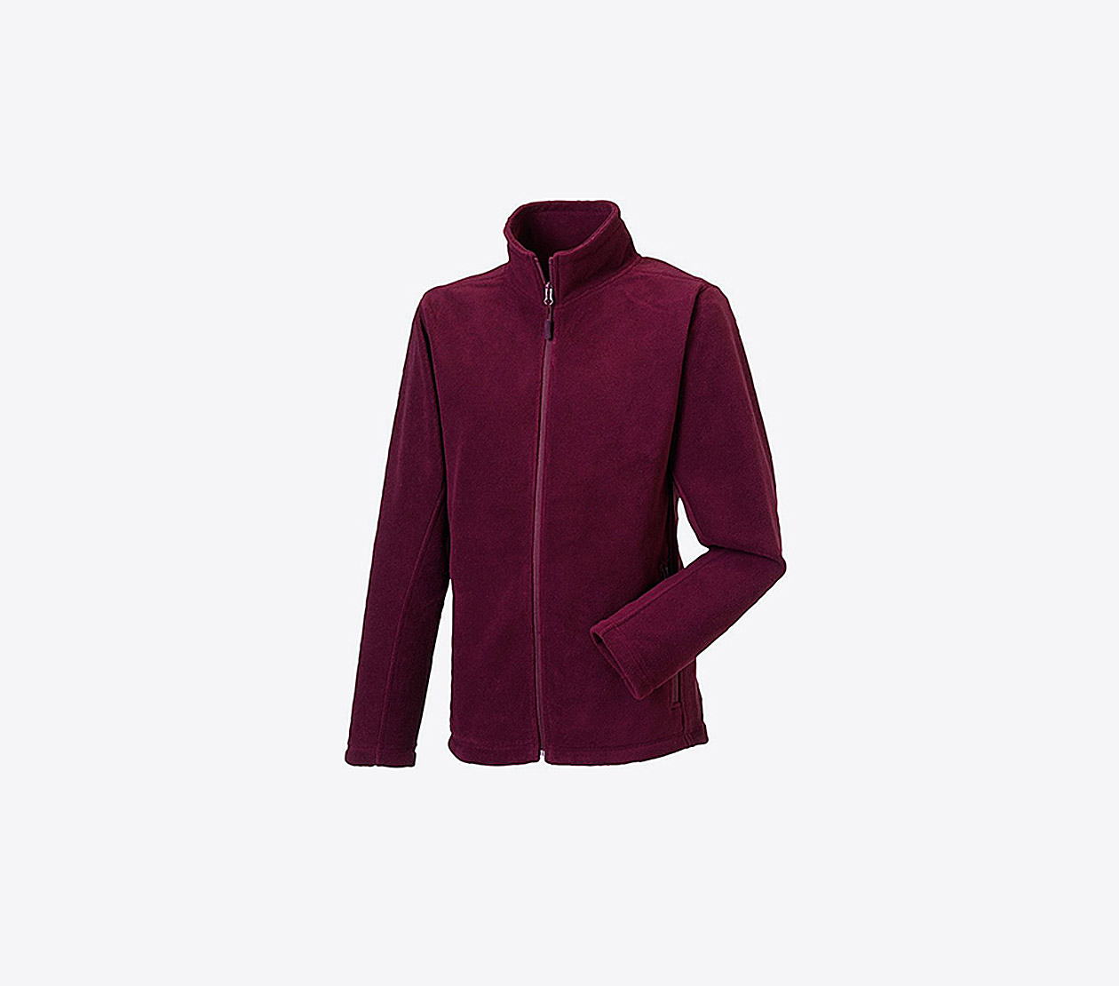 Herren Fleecejacke Besticken Lassen Russell 870m Farbe Burgundy