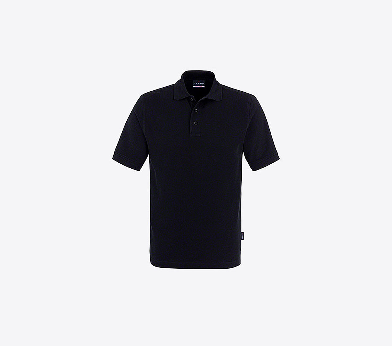 Herren Polo Shirt Bedrucken Lassen Hakro 810 Classic Schwarz