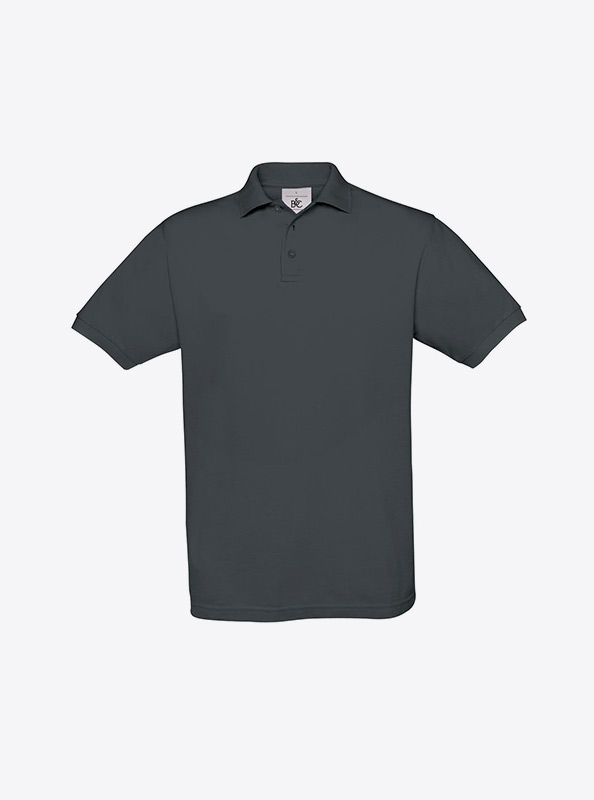 Herren Polo Shirt Individuell Bedrucken Bundc Safran Pu409 Dark Grey