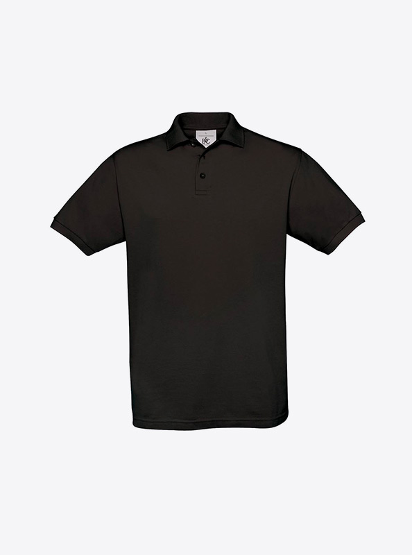 Herren Polo Shirt Mit Logo Besticken Bundc Safran Pu409 Black