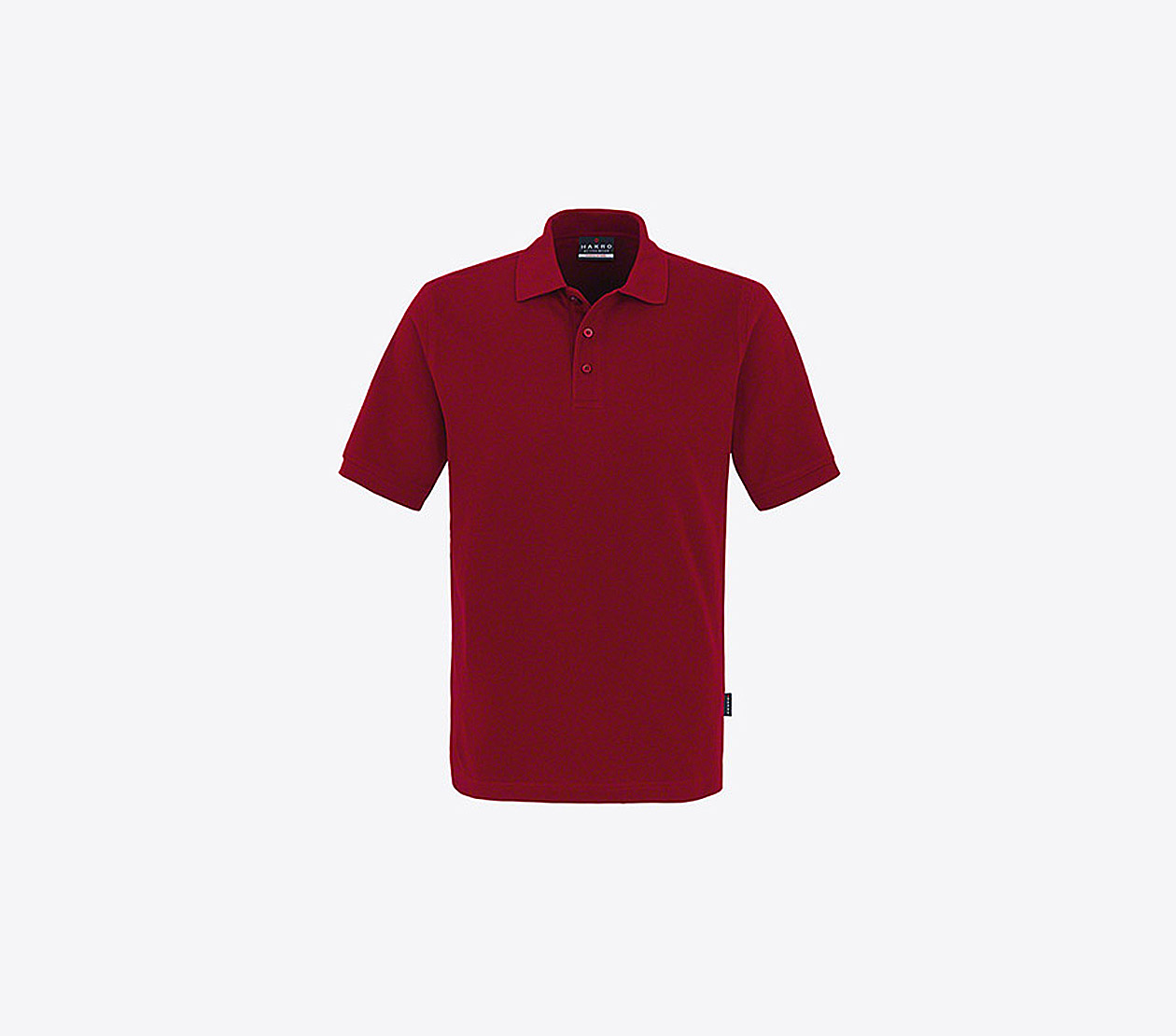 Herren Polo Shirt Mit Logo Besticken Hakro 810 Classic Weinrot