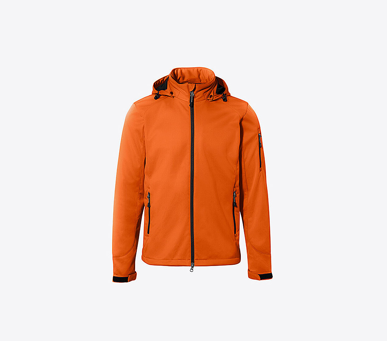 Herren Softshelljacke Hakro Ontario Bedrucken Mit Logo Besticken Lassen Orange