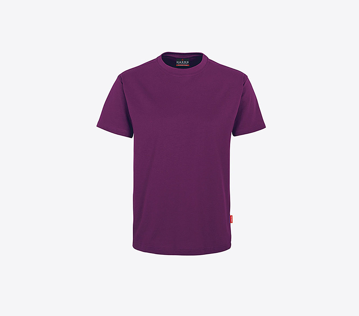 Herren T Shirts Drucken Lassen Hakro 281 Performance Aubergine