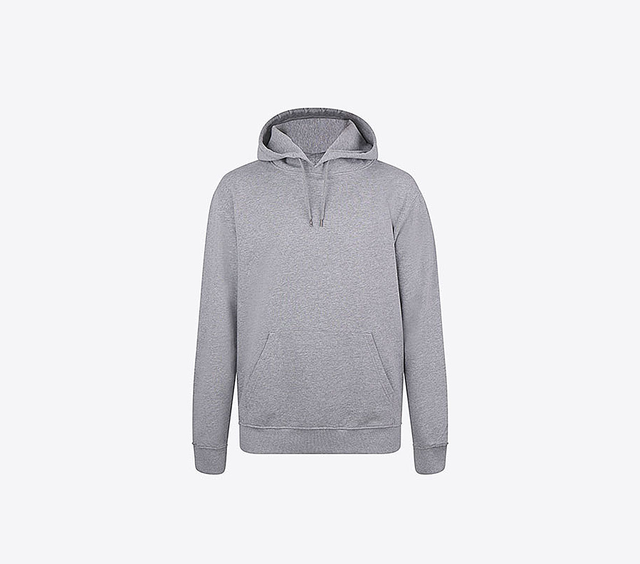 Hoodie Unisex Standard Continental Cor51p Mit Logo Bedrucken Melange Grey