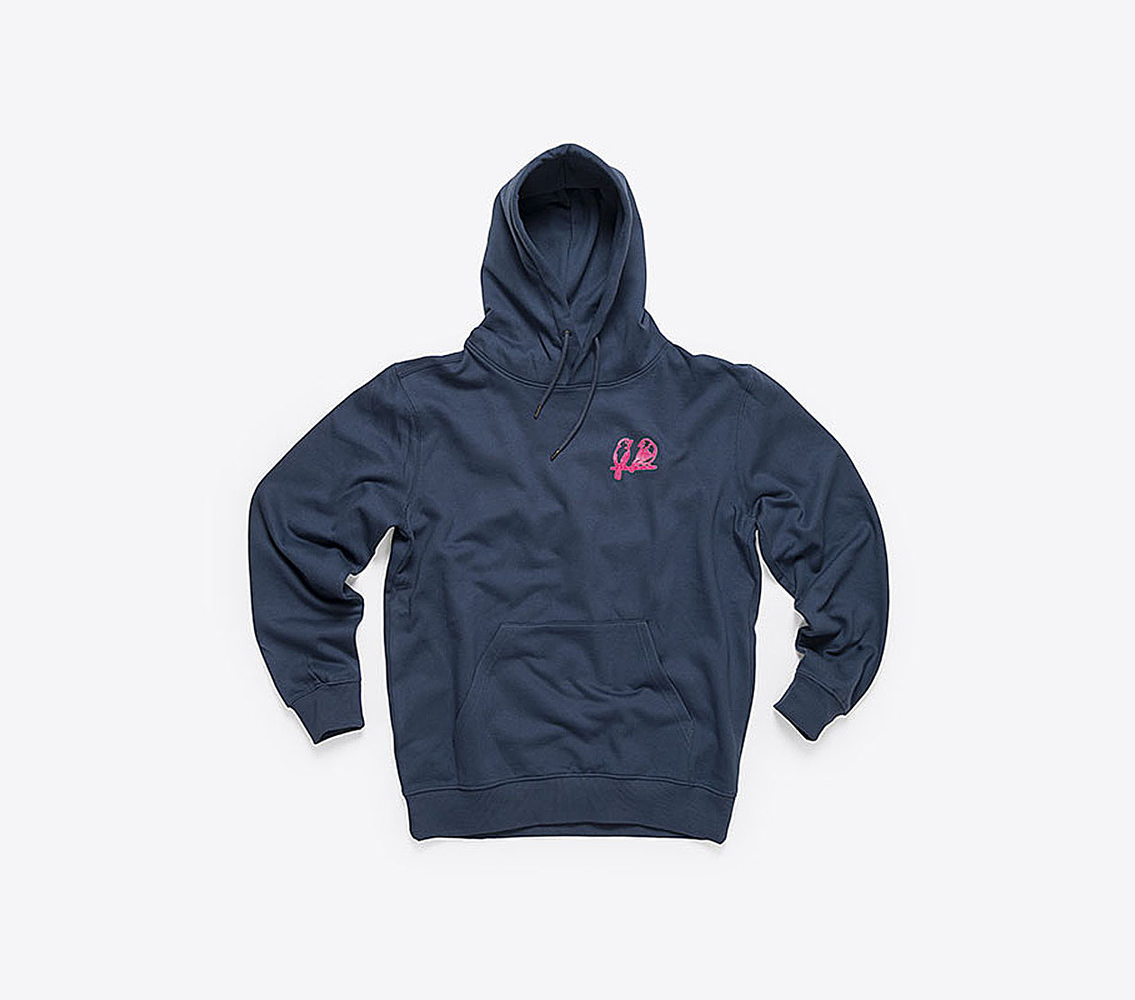Hoodie Unisex Standard Hugofilm Mit Logo Bedrucken Continental Cor51p Denim Blue Bio Baumwolle