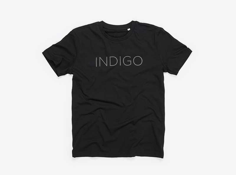 Indigo Fitness Center T Shirt Schwarz