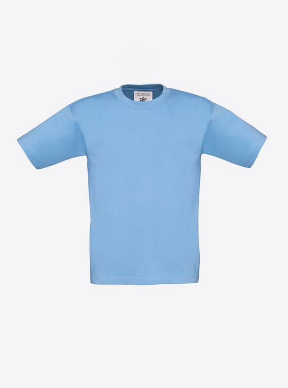 Kinder T Shirt Bundc Bedrucken Mit Vereins Logo Exact 190 Sky Blue
