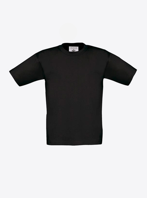 Kinder T Shirt Drucken Mit Logo Bundc Exact 190 Black
