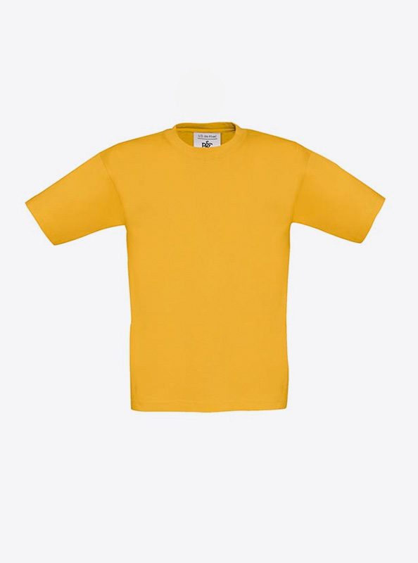 Kinder T Shirt Mit Logo Drucken Oder Besticken Bundc Exact 190 Gold