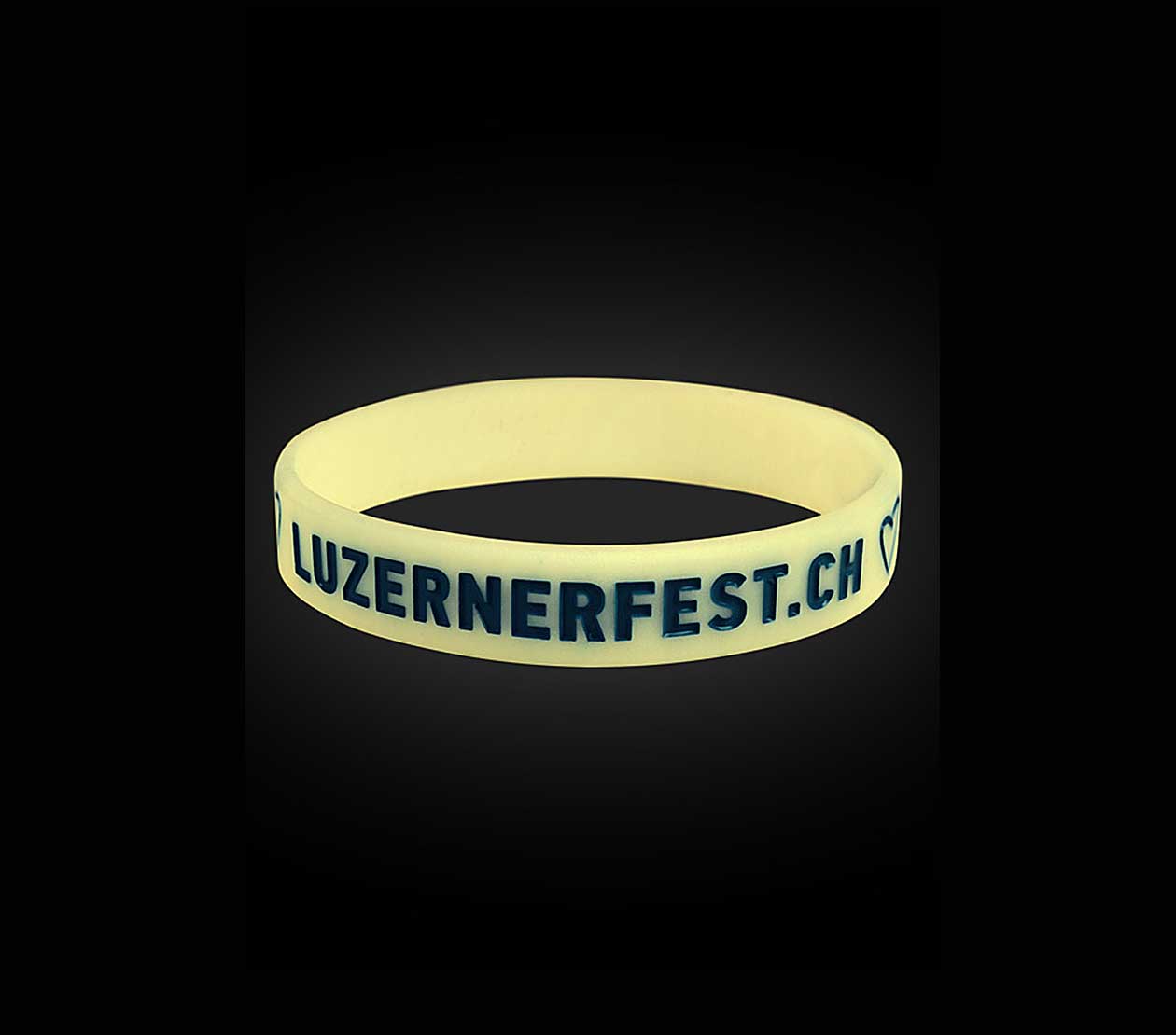 kontrollband silikon glow in the dark