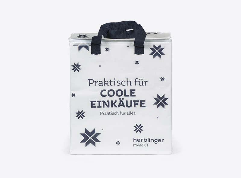 Kühltasche Mit Werbung Bedruckt Herblinger Märt