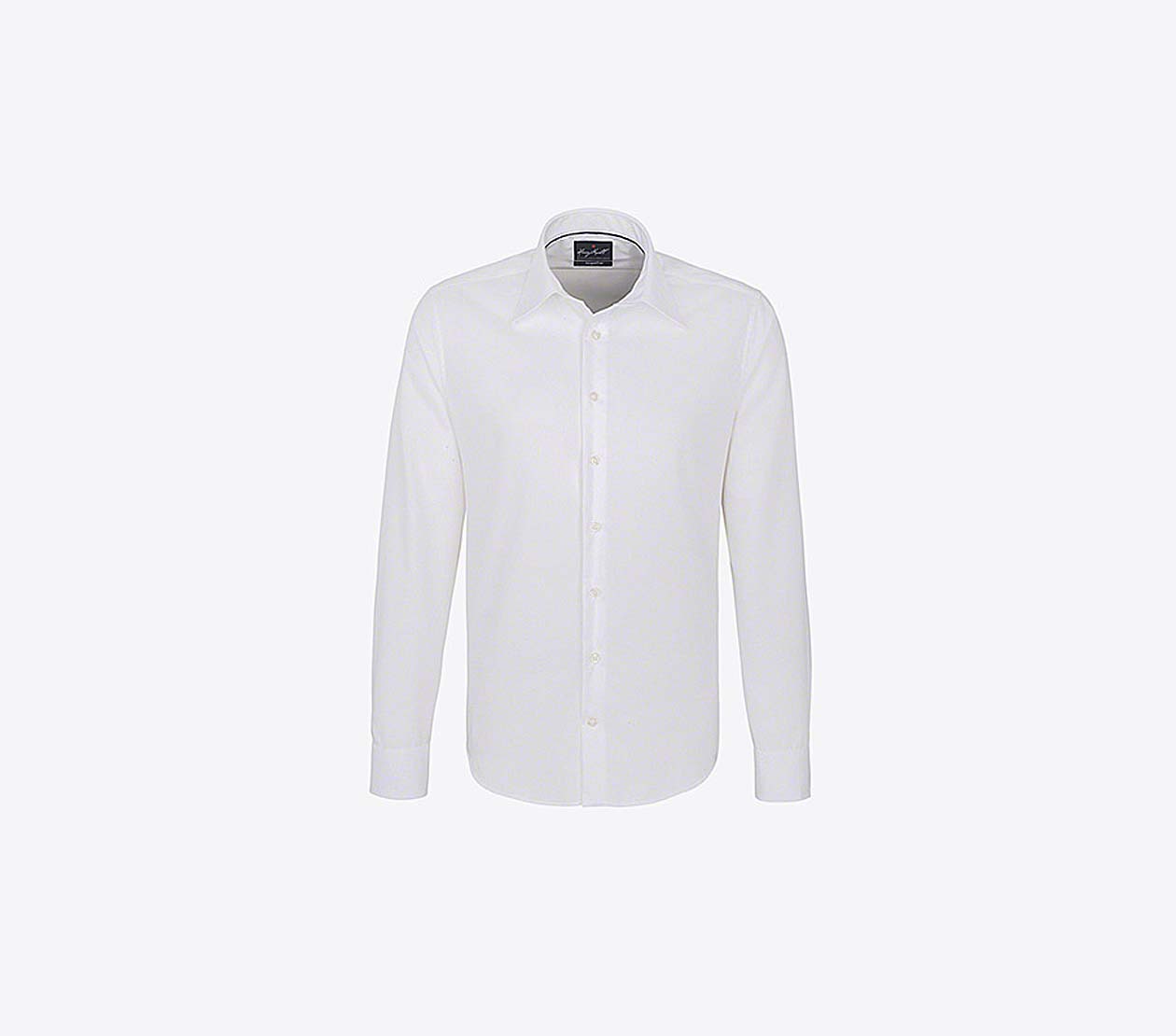 Langarm Hemd Herren Mit Logo Bedrucken Besticken Hakro 105 Farbe White