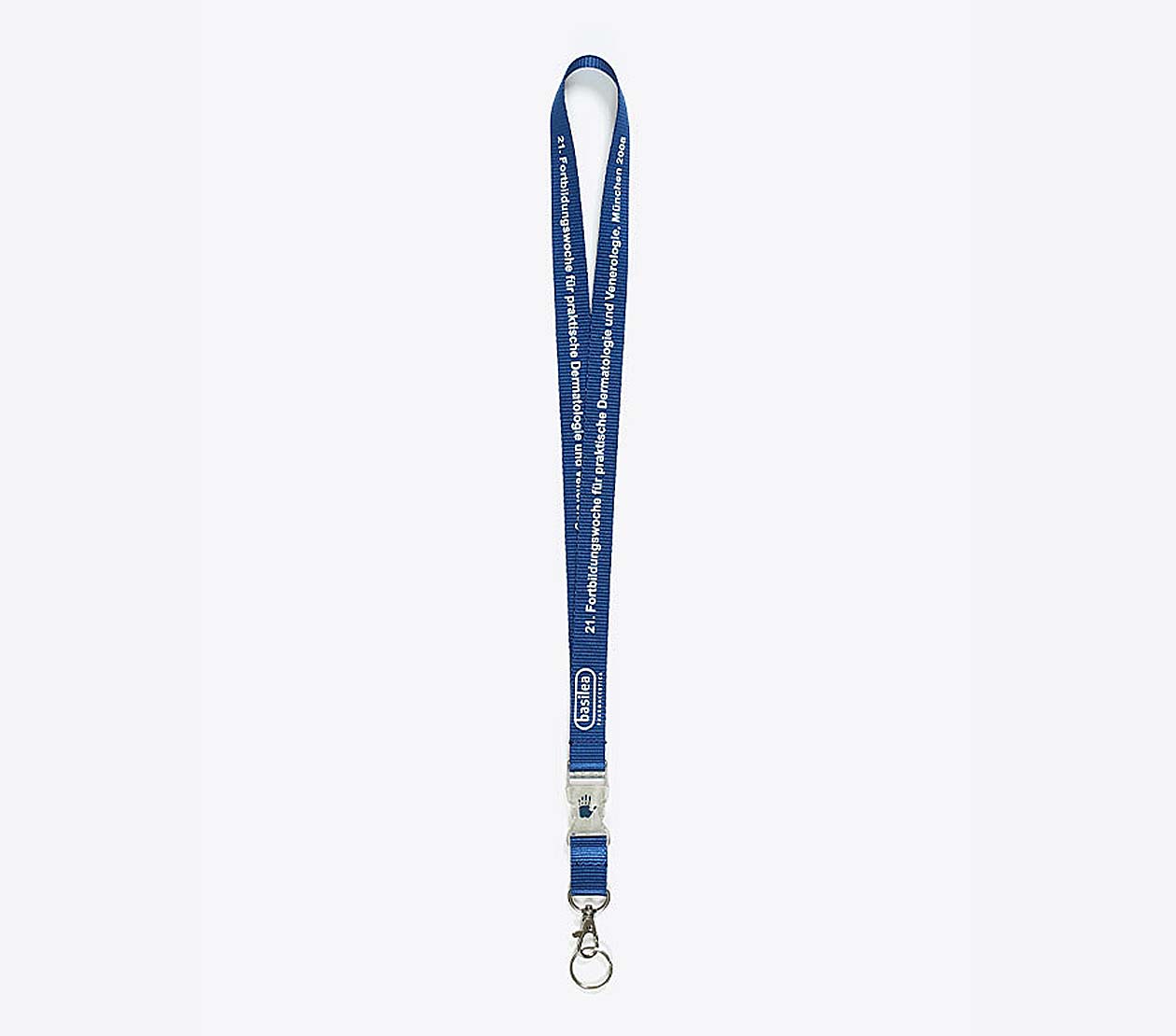 Lanyard 383 Polyester Light Basilea Logo