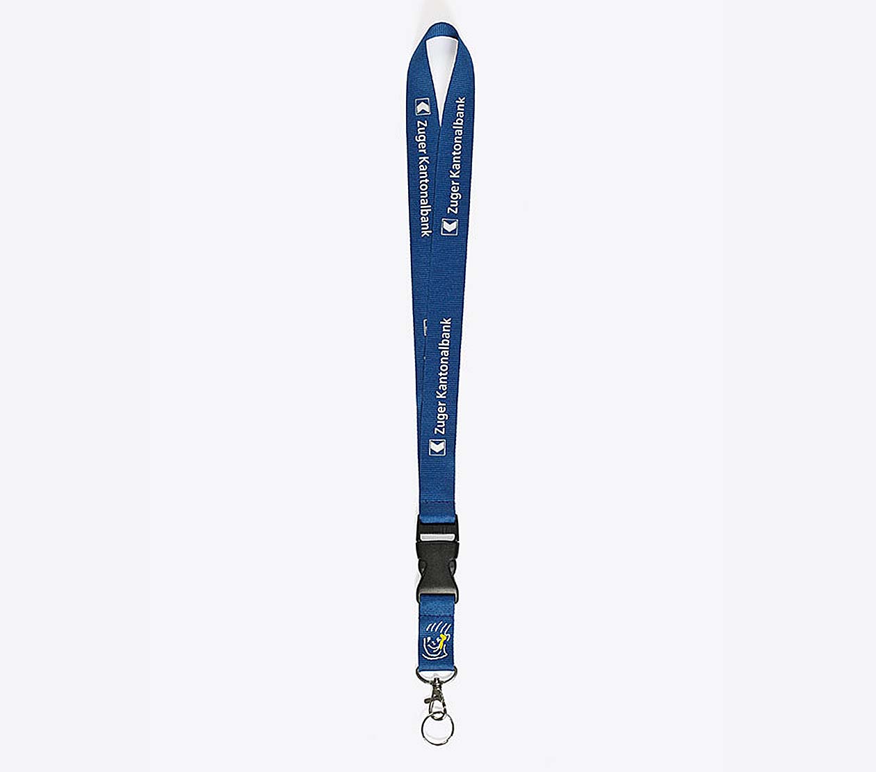 Lanyard 383 Polyester Light Mit Firmenlogo Zuger Kantonalbank