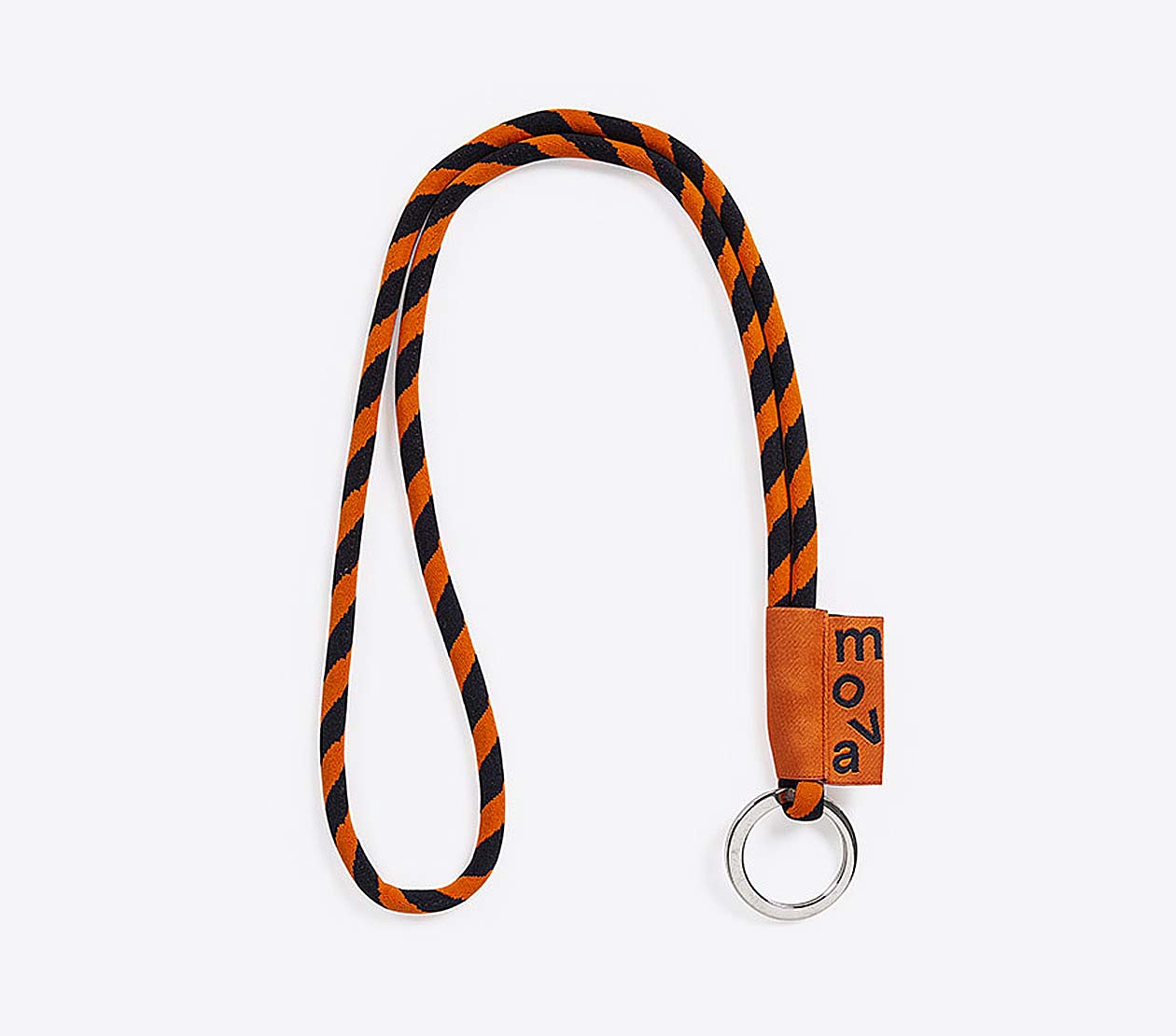 Lanyard 386 Tube Label Long Hajk Polyamid Schwarz Orange