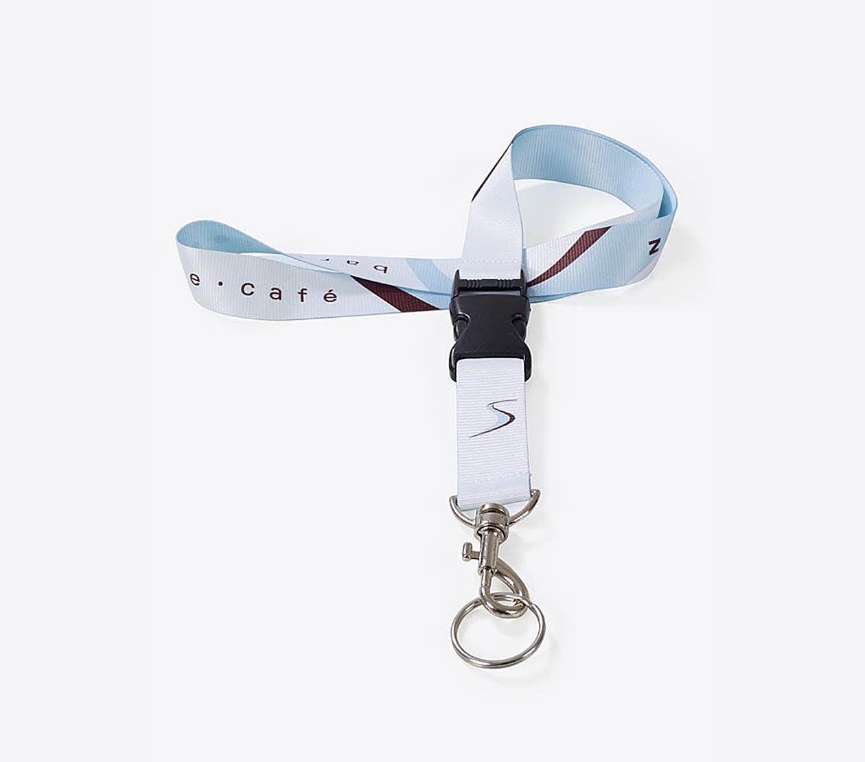 Lanyard Bedrucken 387 Fuer Gastgewerbe Polyester Light Digitaldruck Mit Schluesselring Kafisatz