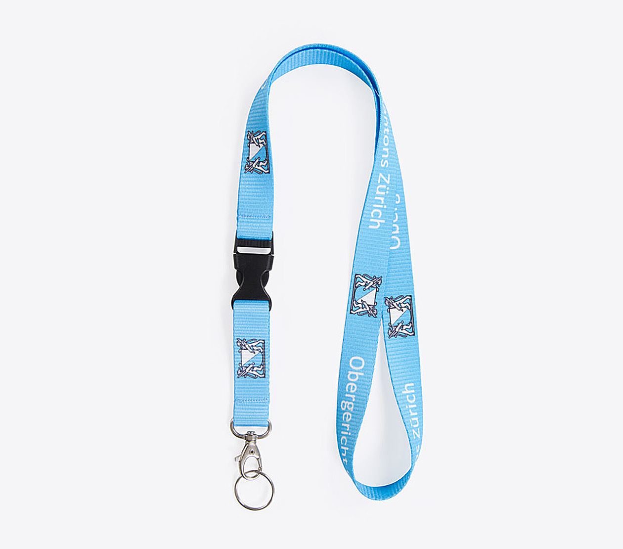 Lanyard Bedrucken 387 Polyester Premium Mit Schluesselring Obergericht