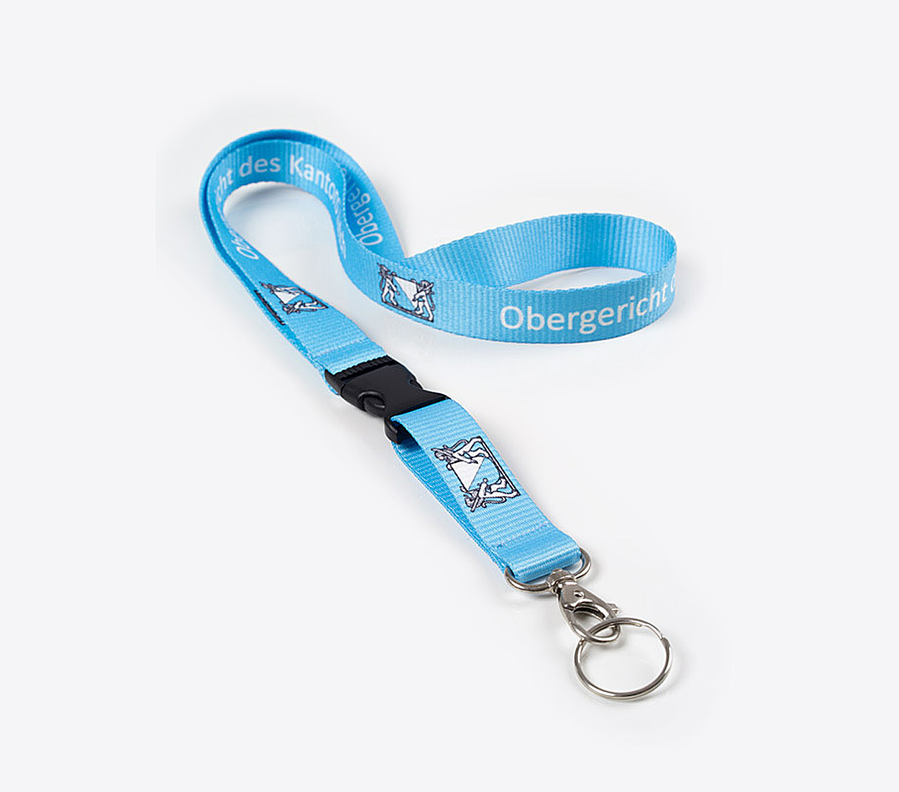 Lanyard Bedrucken 387 Polyester Premium Mit Steckschnalle Obergericht