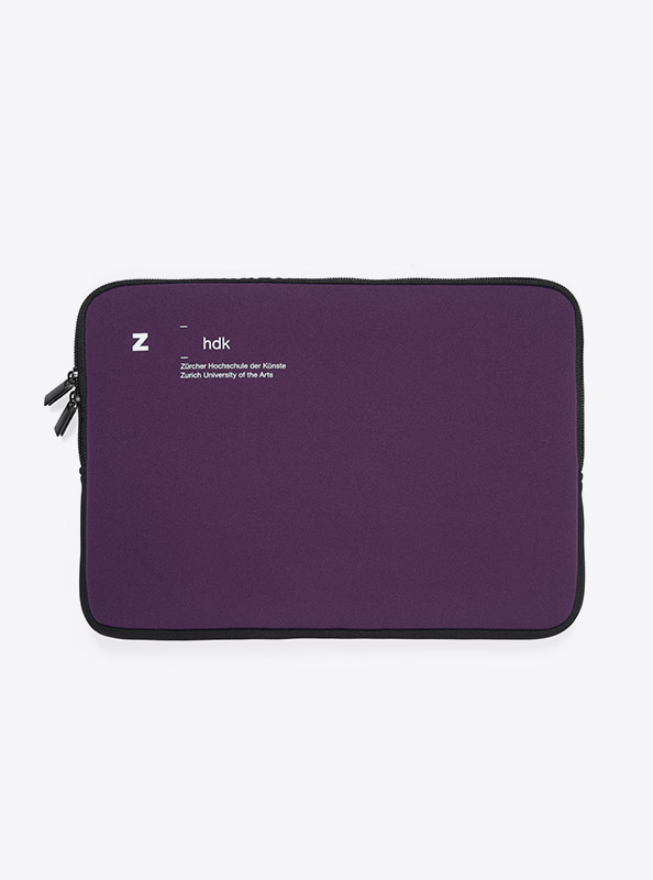 Laptop 15zoll Sleeve Mit Sujet Bedrucken Zhdk Violett