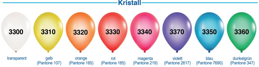 Luftballon Farben Kristall