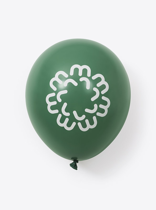 Luftballon Mit Logo Lwa Die Gaelbe Mit Logo Bedrucken Werbeartikel Naturlatex Biologisch Abbaubar Gruen
