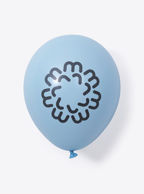 Luftballon Mit Logo Lwa Die Gaelbe Mit Logo Bedrucken Werbeartikel Naturlatex Biologisch Abbaubar Hellblau
