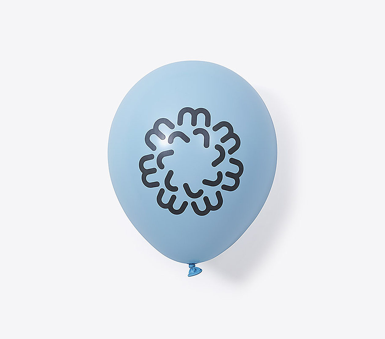 Luftballon Mit Logo Lwa Die Gaelbe Mit Logo Bedrucken Werbeartikel Naturlatex Biologisch Abbaubar Hellblau