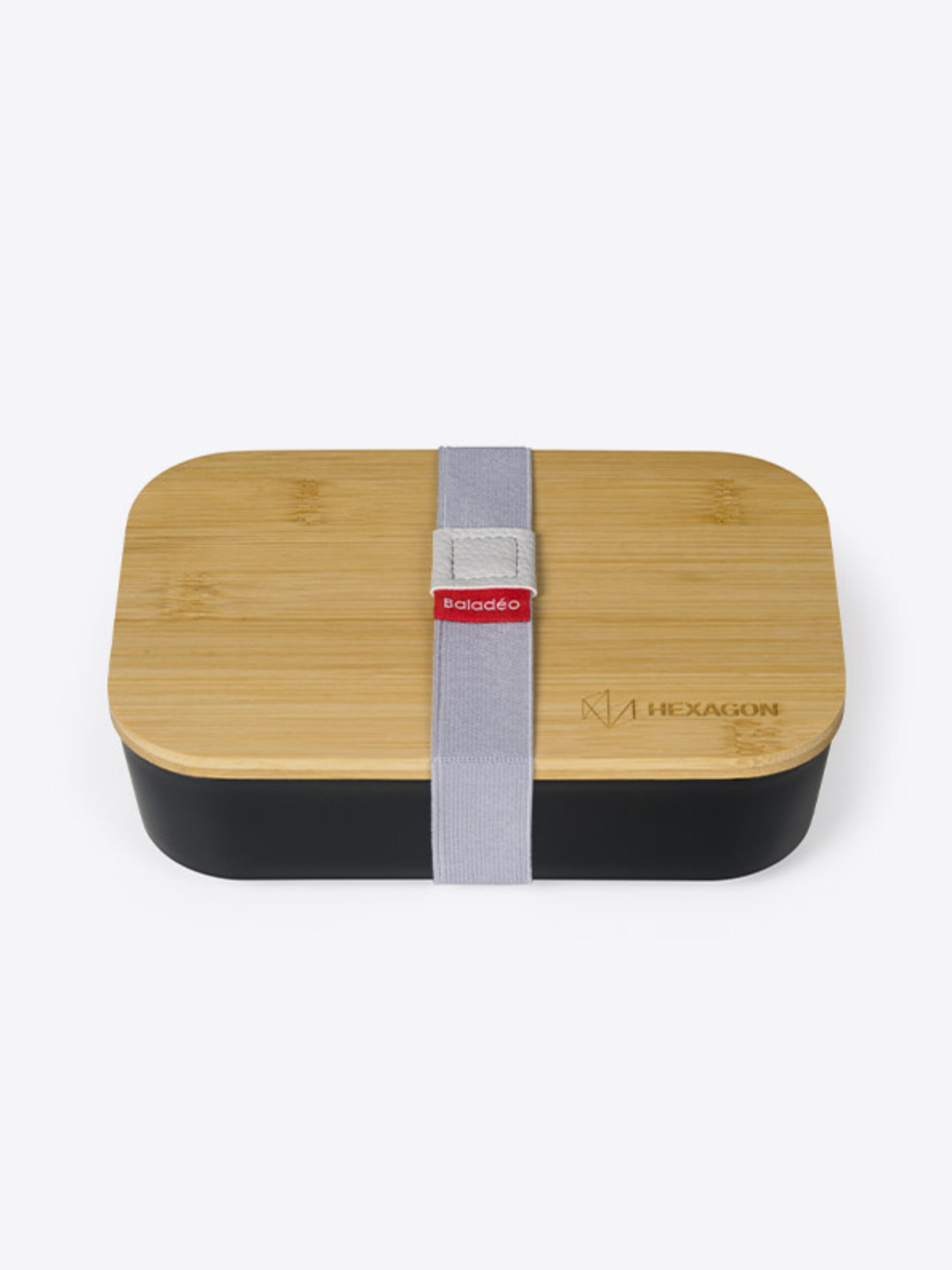 Lunchbox Bentobox Akita Schwarz Lasergravur Bambusdeckel