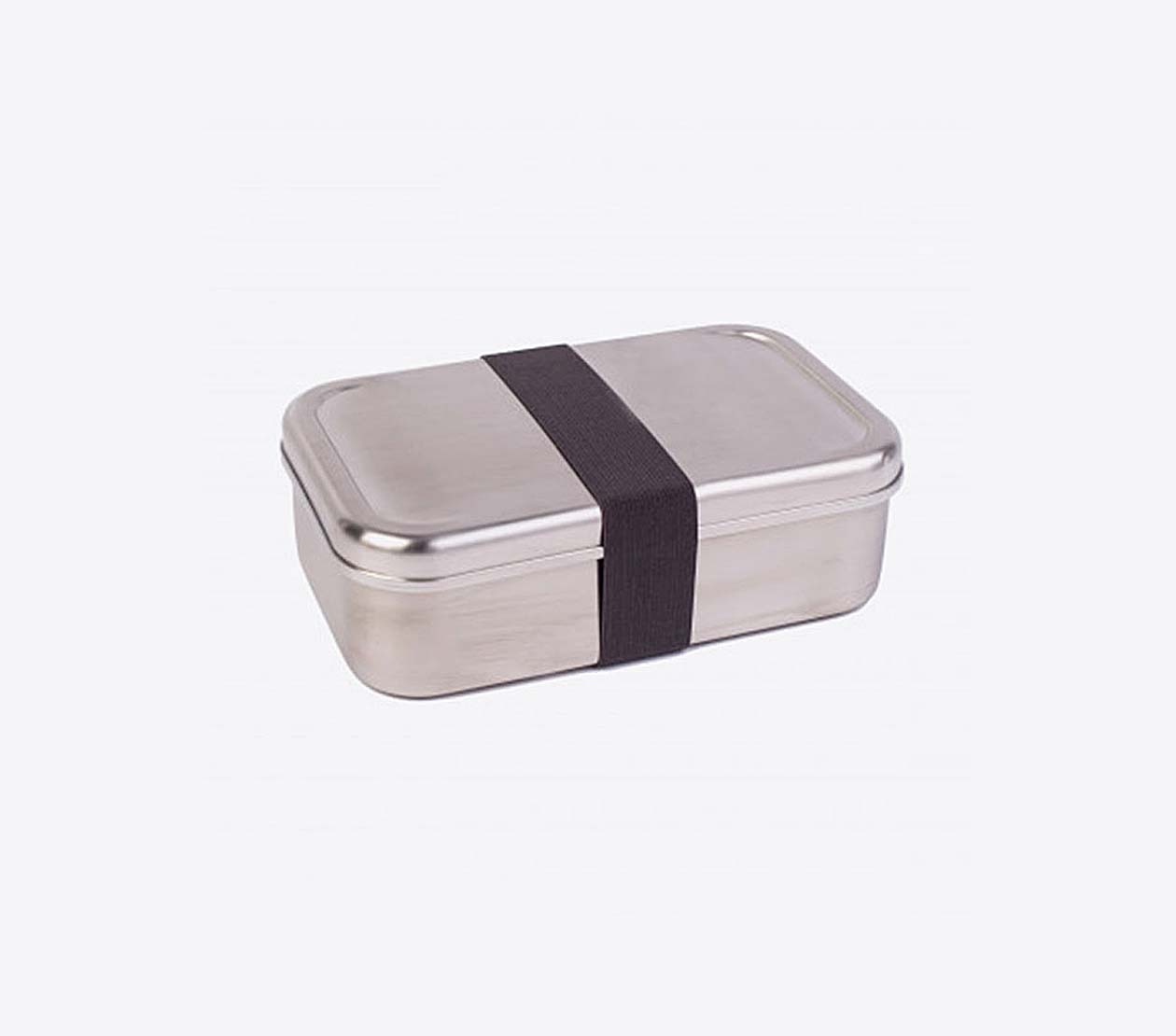 Lunchbox Edelstahl Textilband Anthrazit