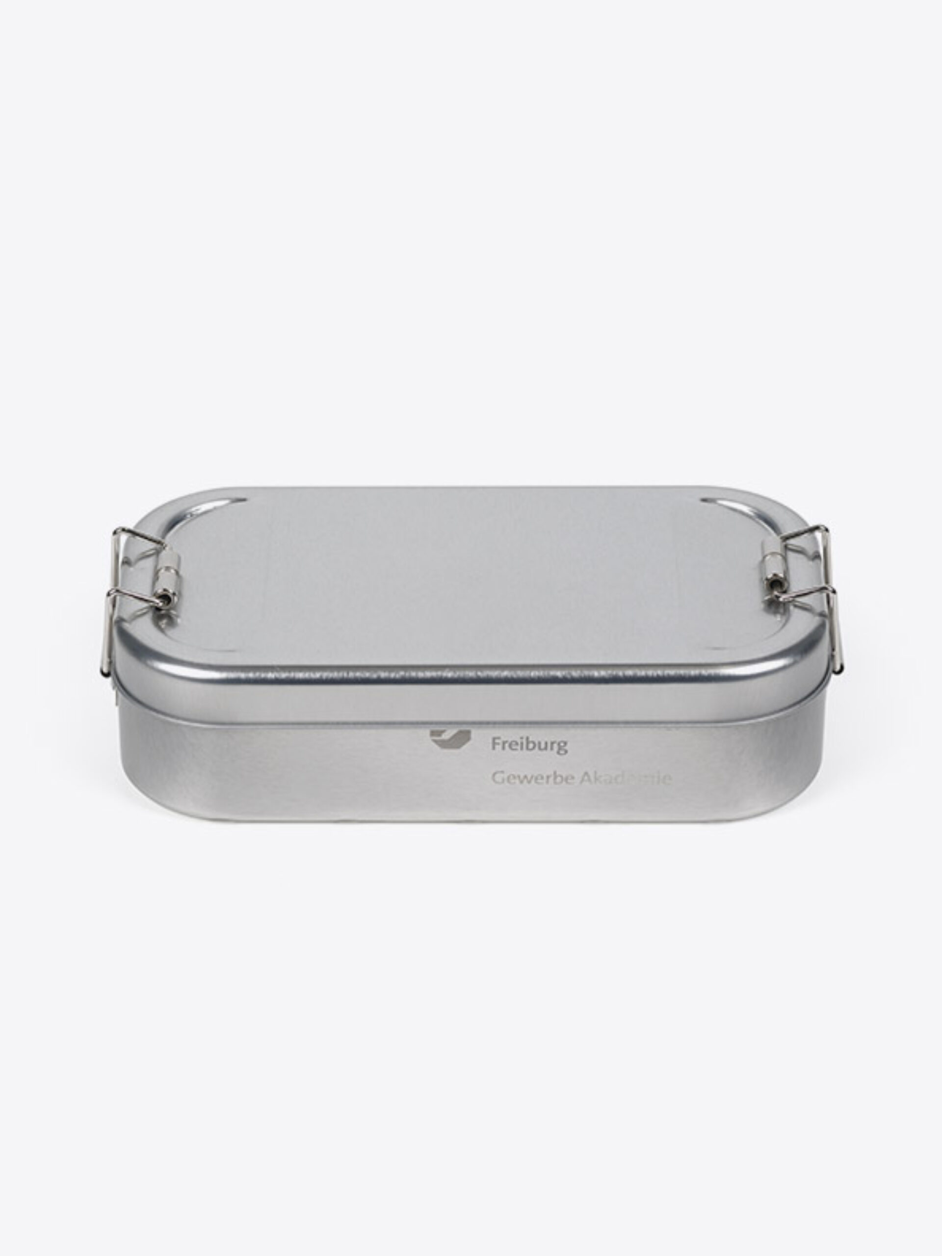 Lunchbox Silber Bedrucken Praegen Lasergravur