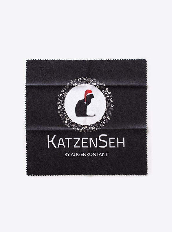 Mikrofaser Brillentuch Eu Katzenseh Mit Logo Bedrucken Rpet Recycled Digitaldruck