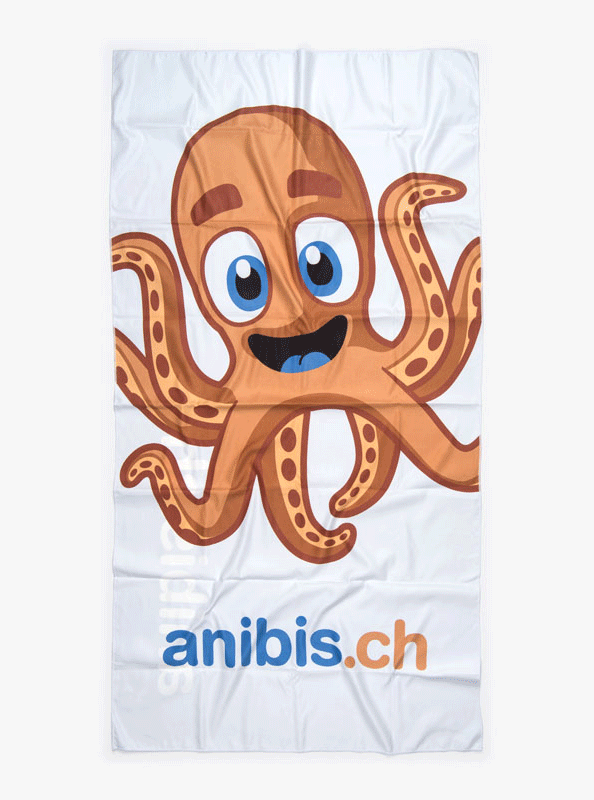 Mikrofasertuch Digitaldruck Beidseitig Bedruckt Anibis Werbeartikel