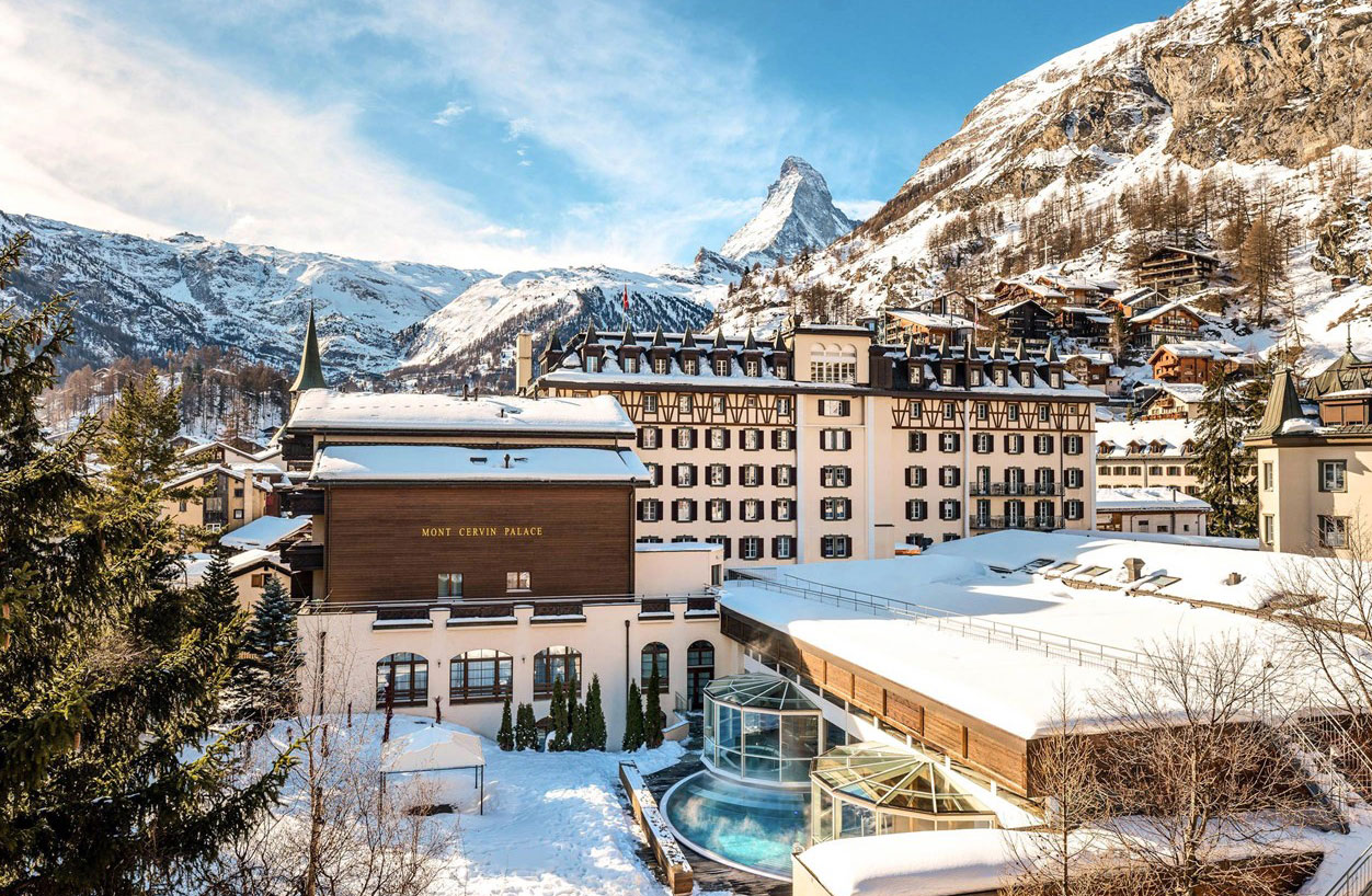 mont cervin palace zermatt mit matterhorn