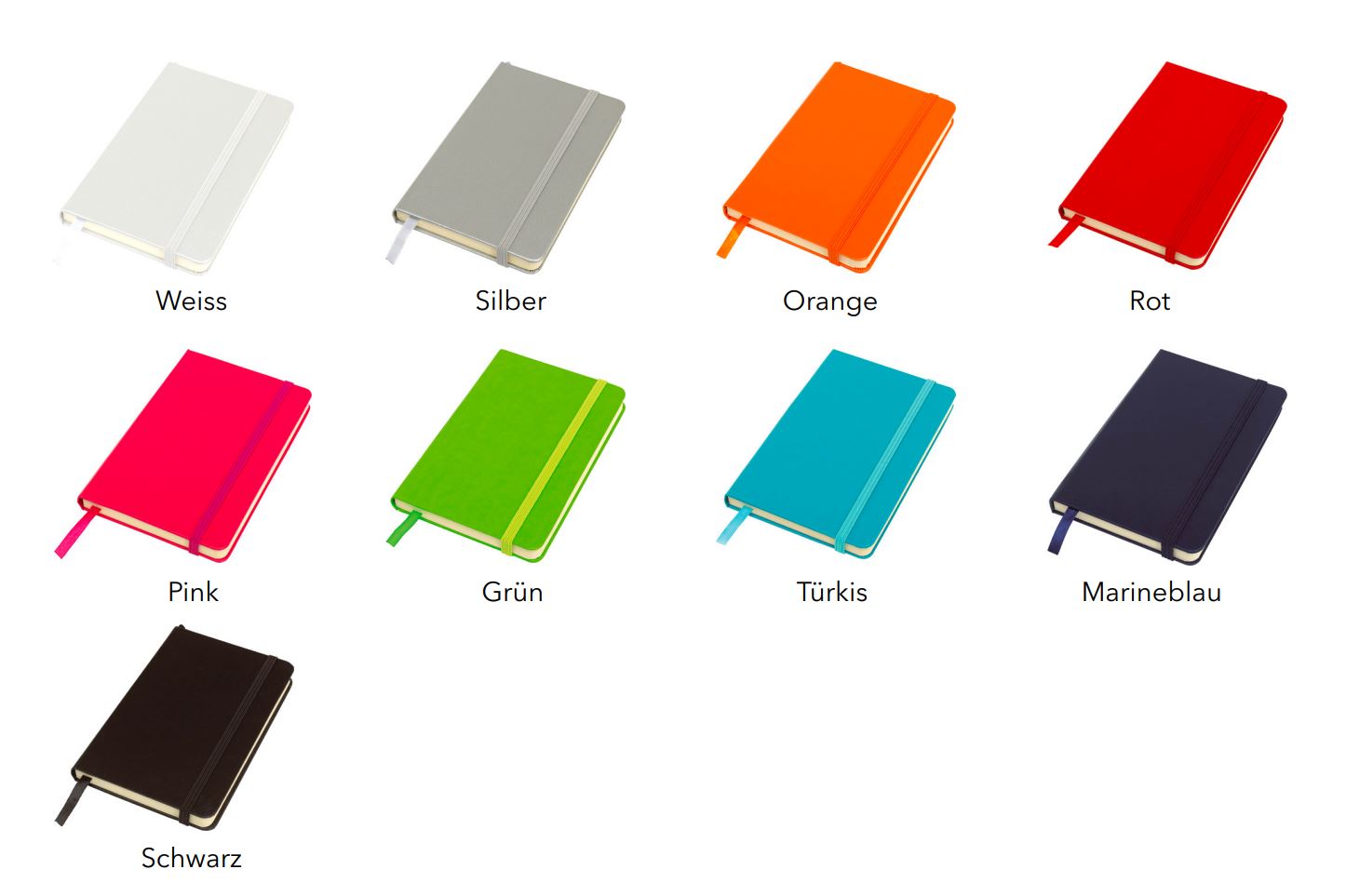Notizbuch Budget Farben Grösse A6